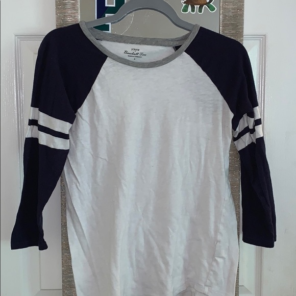 J. Crew Tops Jcrew Baseball Tee Poshmark